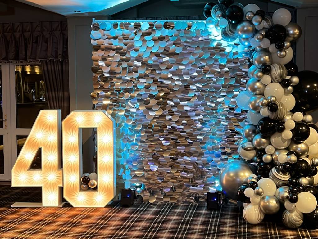 Silver Giant Sequin Wall